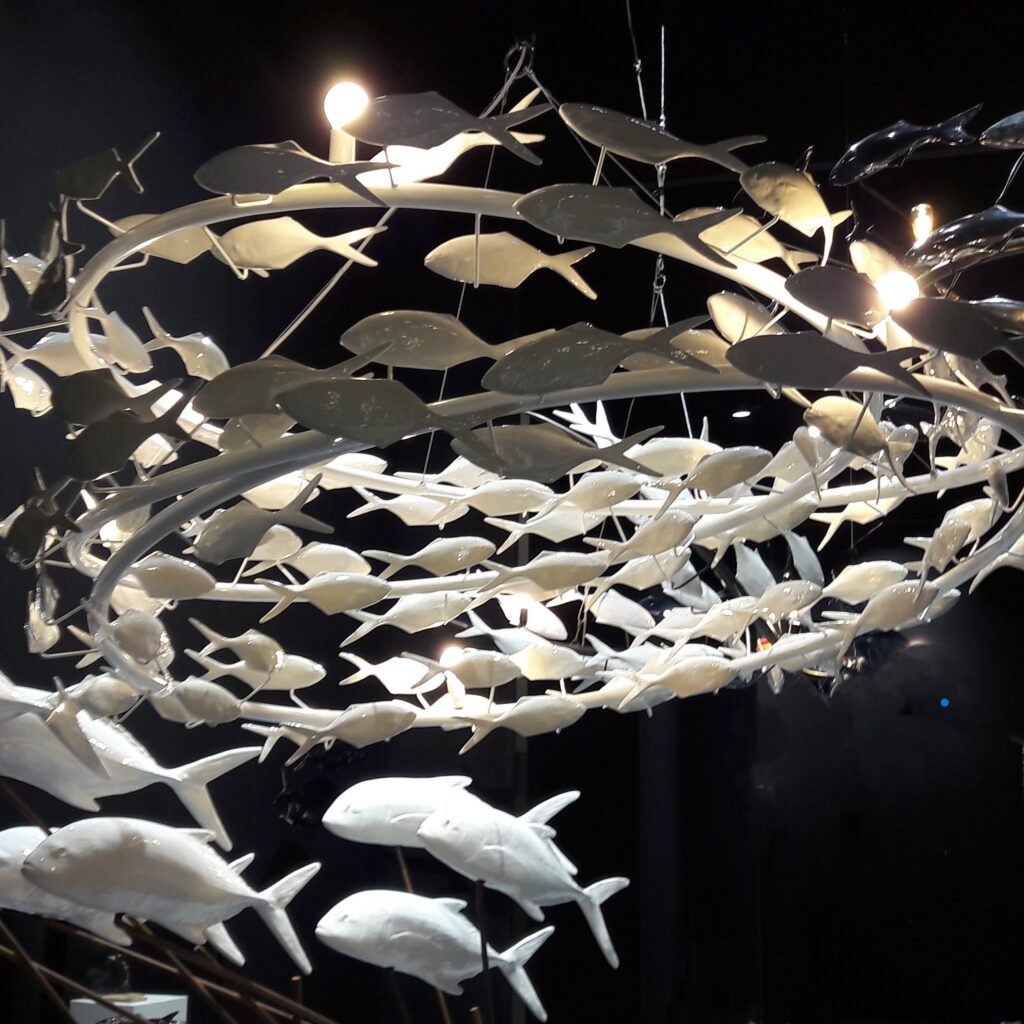 fish chandelier 